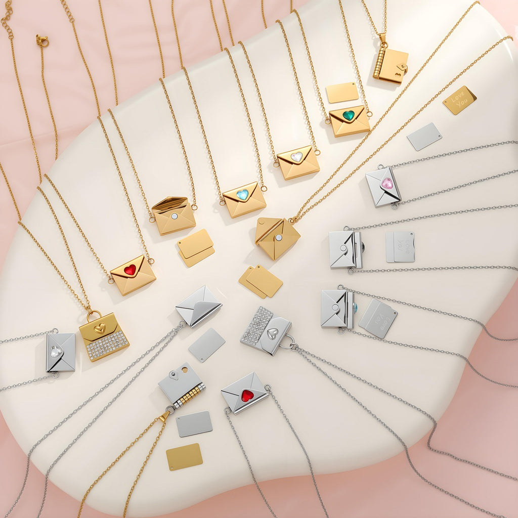 Envelope Heart Necklace