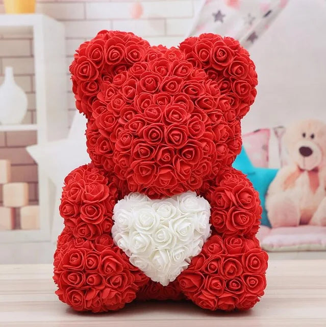 Rose Flower Bear